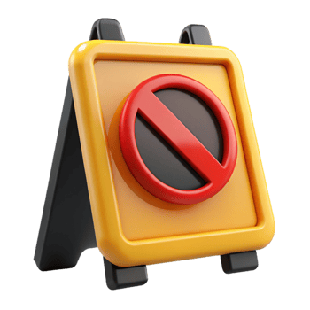 3D Render Stop Sign Illustration png