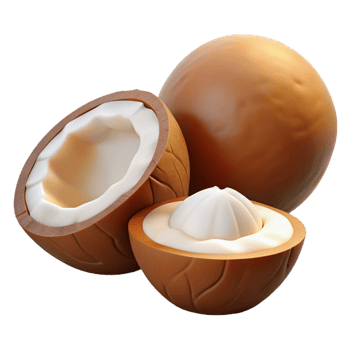3D Render of Coconuts, Tropical Fruit Illustration png