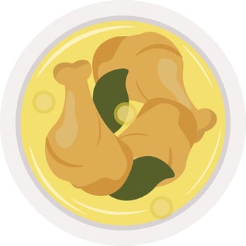 Taste of Indonesia Opor Ayam vector