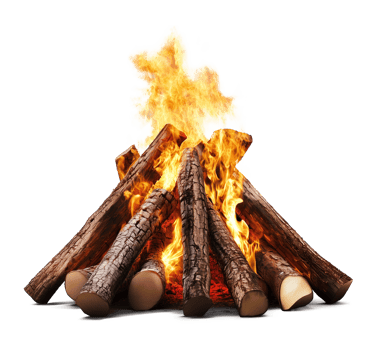 Bonfire Isolated on Transparent Background png