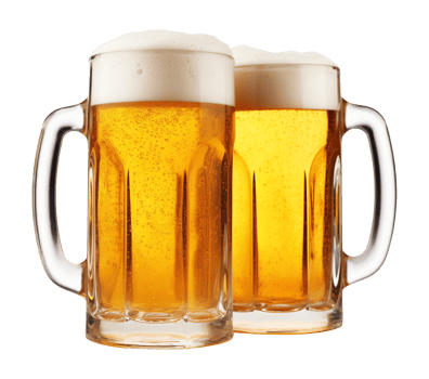 Beer Mugs Isolated on Transparent Background png