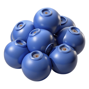 3D Render Blueberries Illustration png