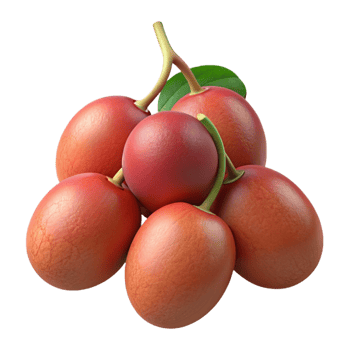 3D Render of Red Fruits Cluster png