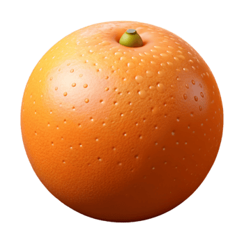 3D Render Juicy Orange Fruit png