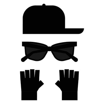 Skateboarding Equipment Silhouette Skateboard and Accessories vector