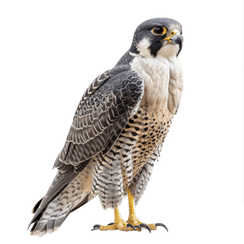 peregrine falcon isolate on transparency background png