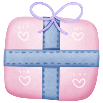 Birthday gift isolated on transparent background png