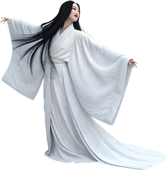 Mysterious Yamauba Ghost Clipart Depicting Strength and Culture. . png