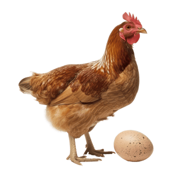 chicken and egg isolate on transparent background png