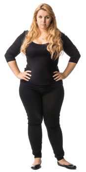 a woman in black pants and a black top png
