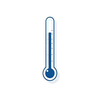 Flat Illustration of Thermometer Showing Low Temperature Clip Art png