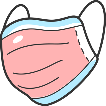 Illustration of a medical protective mask png