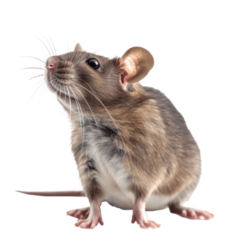 Rats pet side view full body isolate on transparent background png
