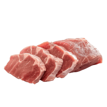 sliced raw meat on a transparent background png