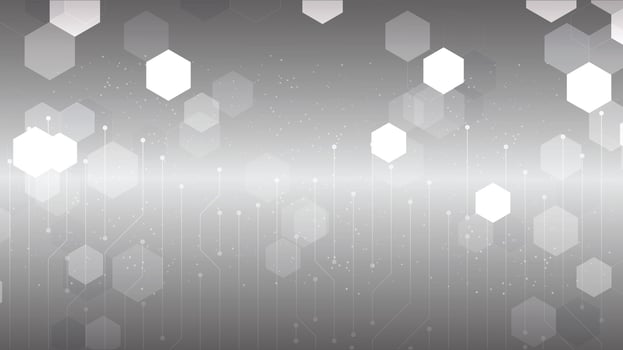 Abstract technology white gray background Hi-tech communication concept vector