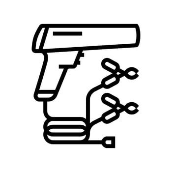 timing light car repair tool line icon illustration vector