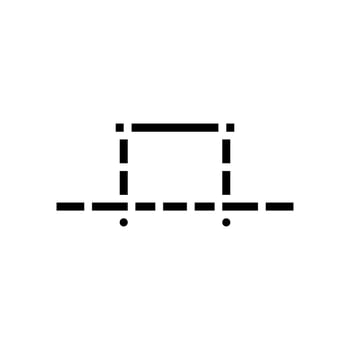 pull up bar fitness tool glyph icon illustration vector