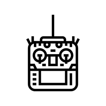 remote control aerial vehicle line icon illustration vector