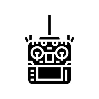 remote control aerial vehicle glyph icon illustration vector
