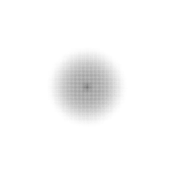 Retro sun circle with geometric shape from eighties and nineties vector