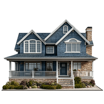 Classic House with Traditional Features png