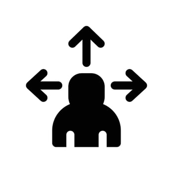 Decision icon. glyph icon for your website, mobile, presentation, and logo design. vector