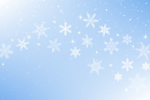 Winter background illustration, snowflake wave festive wallpaper design vector