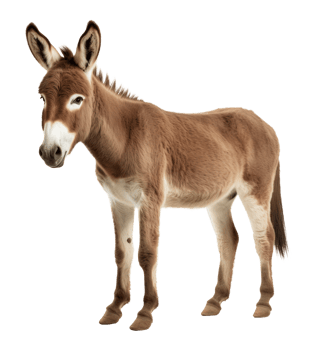 Donkey Isolated on Transparent Background png