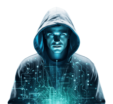Hacker Isolated on Transparent Background png