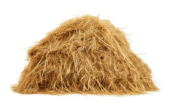 Pile of Hay Haystack Isolated on Transparent Background png