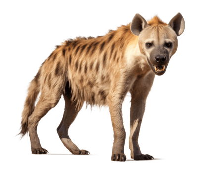 Hyena Isolated on Transparent Background png