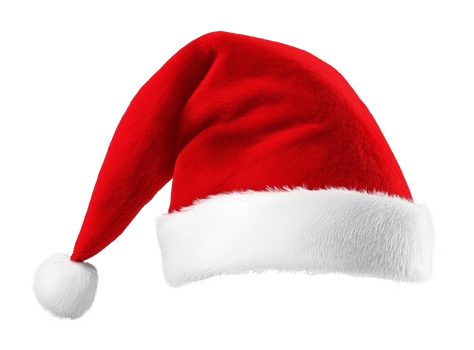 Santa Hat Isolated on Transparent Background png