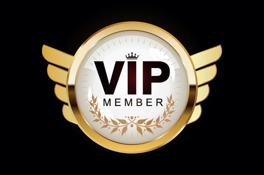 IP gold sign with wings beautiful illustration for your design vector