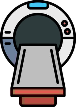 Mri Line Filled Icon vector