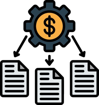 Derivative Line Filled Icon vector