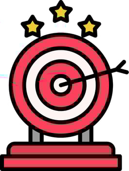 Success Line Filled Icon vector