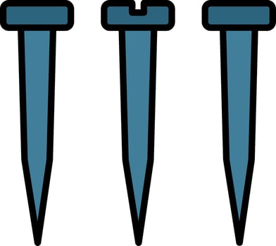 Spike Line Filled Icon vector