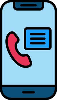 Contact Line Filled Icon vector