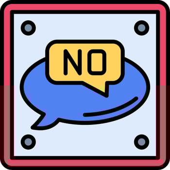 No Line Filled Icon vector