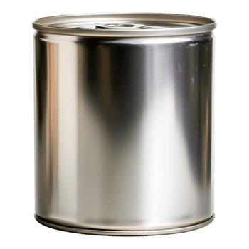 Silver Metal Canister for Storage png