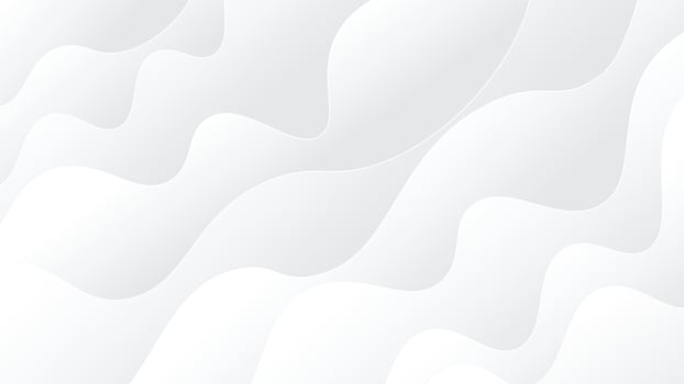 Abstract white background with smooth and clean wave shape. Luxury dynamic soft waves subtle background. vector