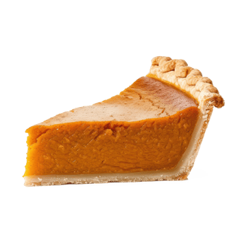 pumpkin pie slice on transparent background png