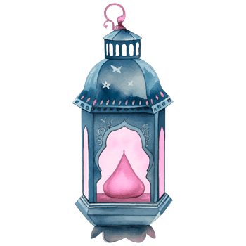 A watercolor painting of a pink lantern png