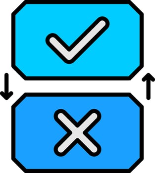 Buttons Line Filled Icon vector
