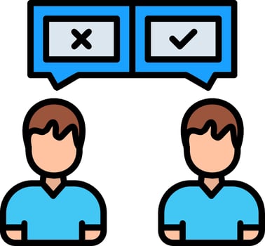 Review Line Filled Icon vector