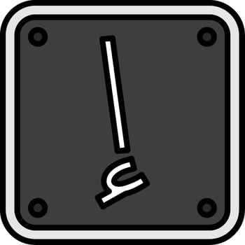 Arabic Language Line Filled Icon vector