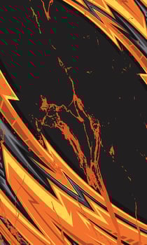 Modern racing background abstract orange geometric lines border vector