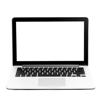 Modern Laptop Isolated on a Clean Background for Tech Promotion on transparent background png