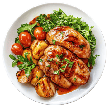 Delicious Gourmet Dish Perfect for Restaurant Menus on transparent background png