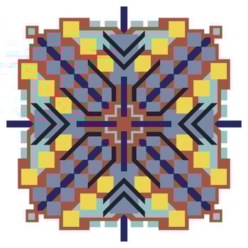 Colorful design with snowflakes abstract pattern Graphic elements vector